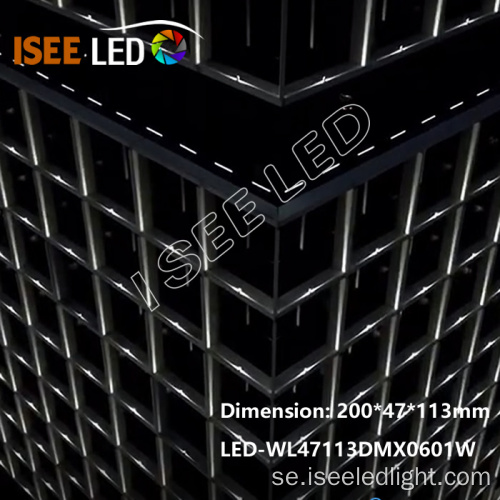 DMX LED-fönsterlampor för byggnadsljus
